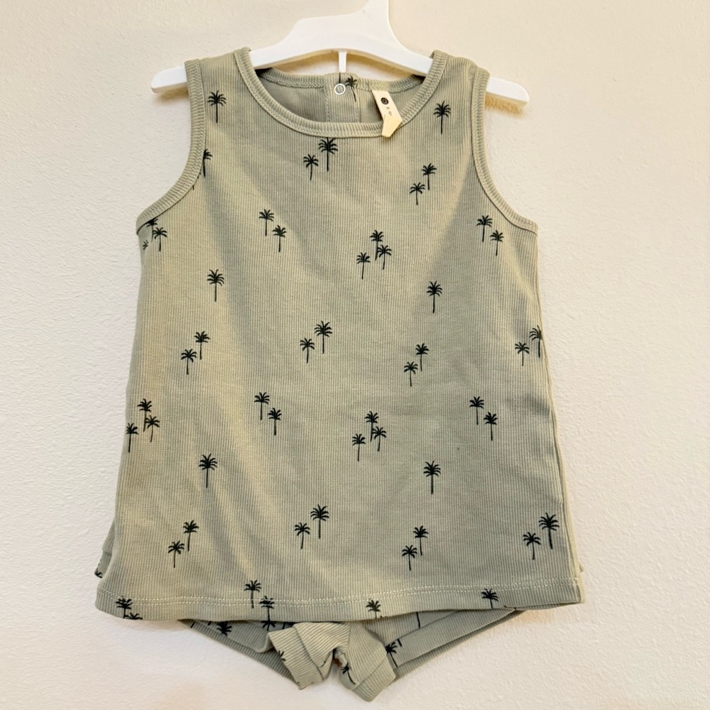 Quincy Mae Palm Tree Print 2 piece